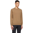 Dunhill Tan Cashmere Crewneck Sweater