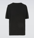 Saint Laurent - Logo cotton and linen T-shirt