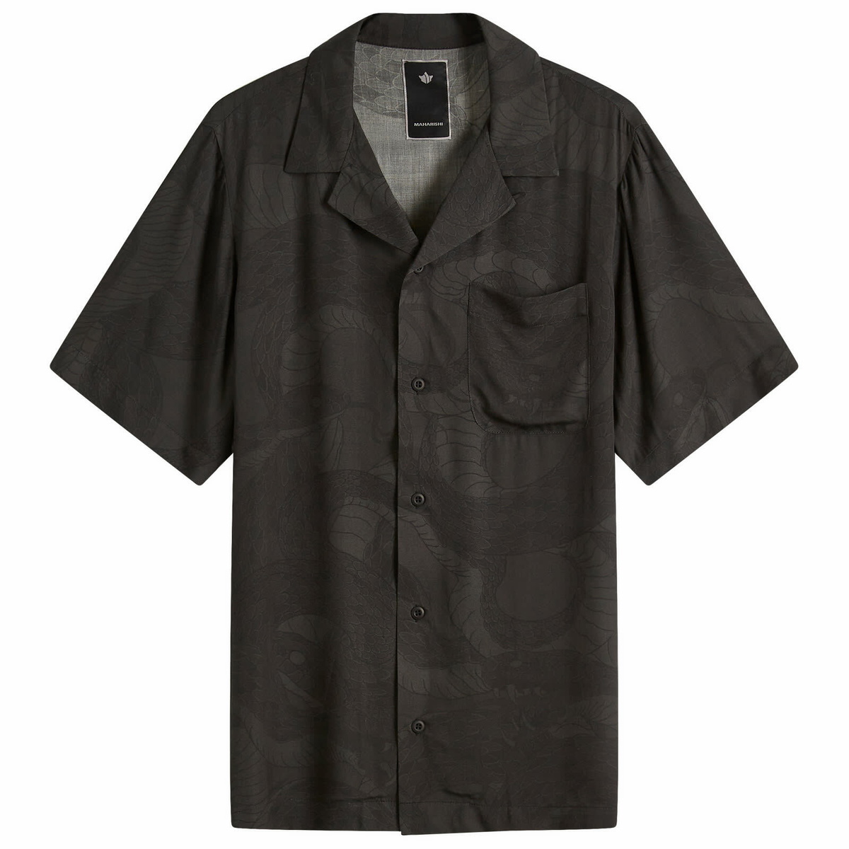 Maharishi Men's Snakeskin Vacation Shirt in Subdued Night