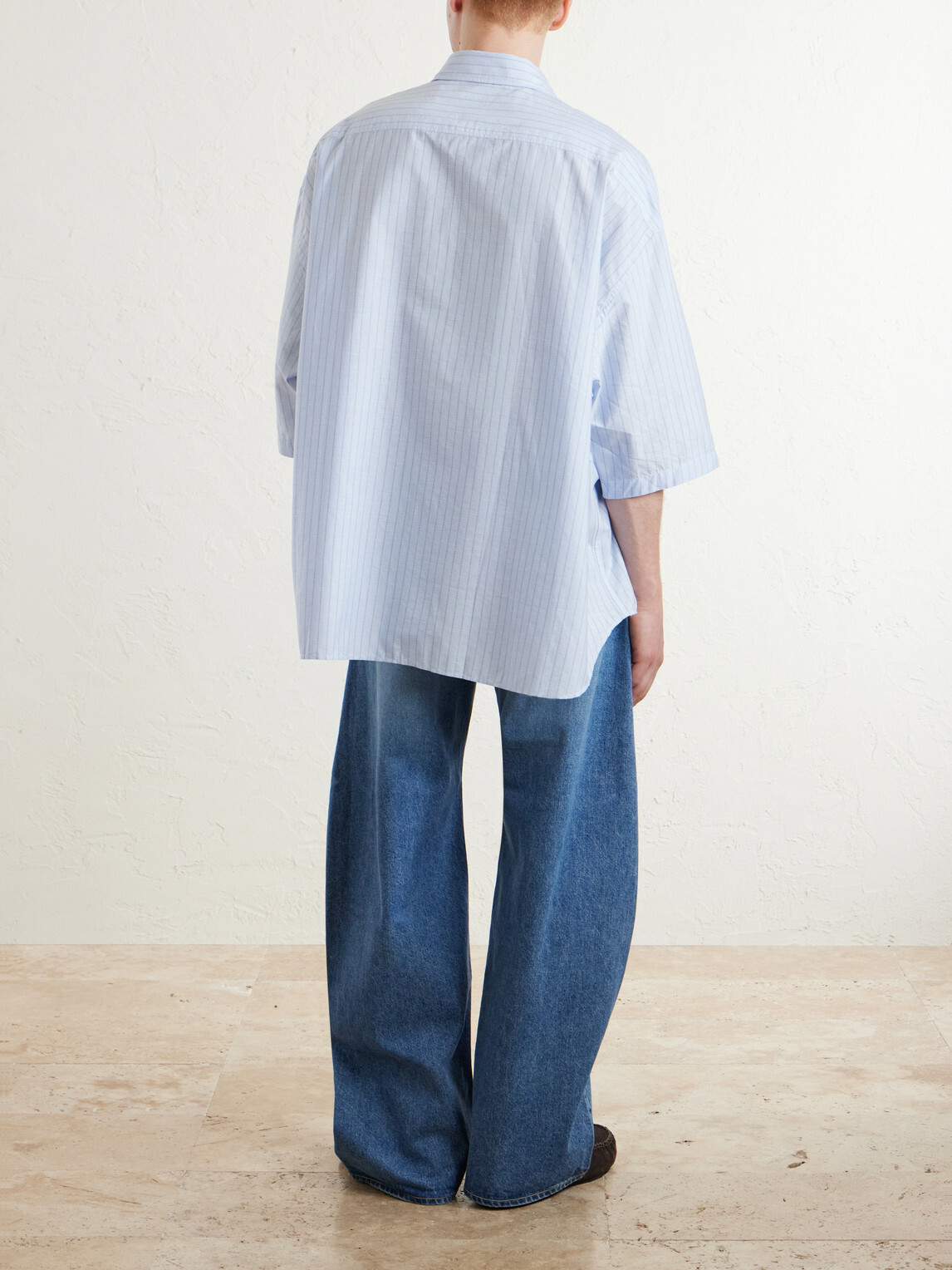 Acne Studios - Soffia Striped Cotton-Poplin Shirt - Blue