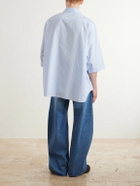 Acne Studios - Soffia Striped Cotton-Poplin Shirt - Blue