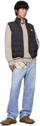 Moncler Black Contrin Down Vest