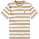 Dickies Men's Rivergrove Stripe T-Shirt in Khaki