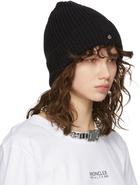 Moncler Genius 6 Moncler 1017 ALYX 9SM Black Knit Patch Beanie