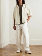 Applied Art Forms - PM2-1 Oversized Convertible-Collar Cotton-Twill Shirt - White