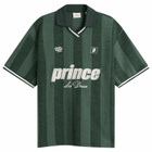Les Deux Men's Prince Stripe Jacquard Polo in Pineneedle Green