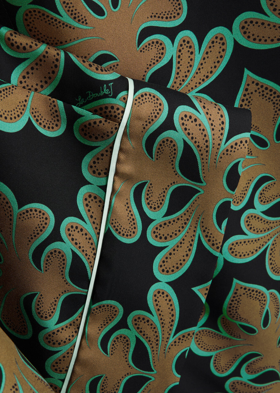 LA Double J Pajama Printed Silk-twill Trousers Multicoloured