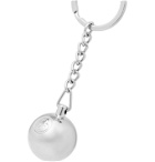 Stüssy - 8-Ball Logo-Engraved Silver-Tone Key Fob - Silver