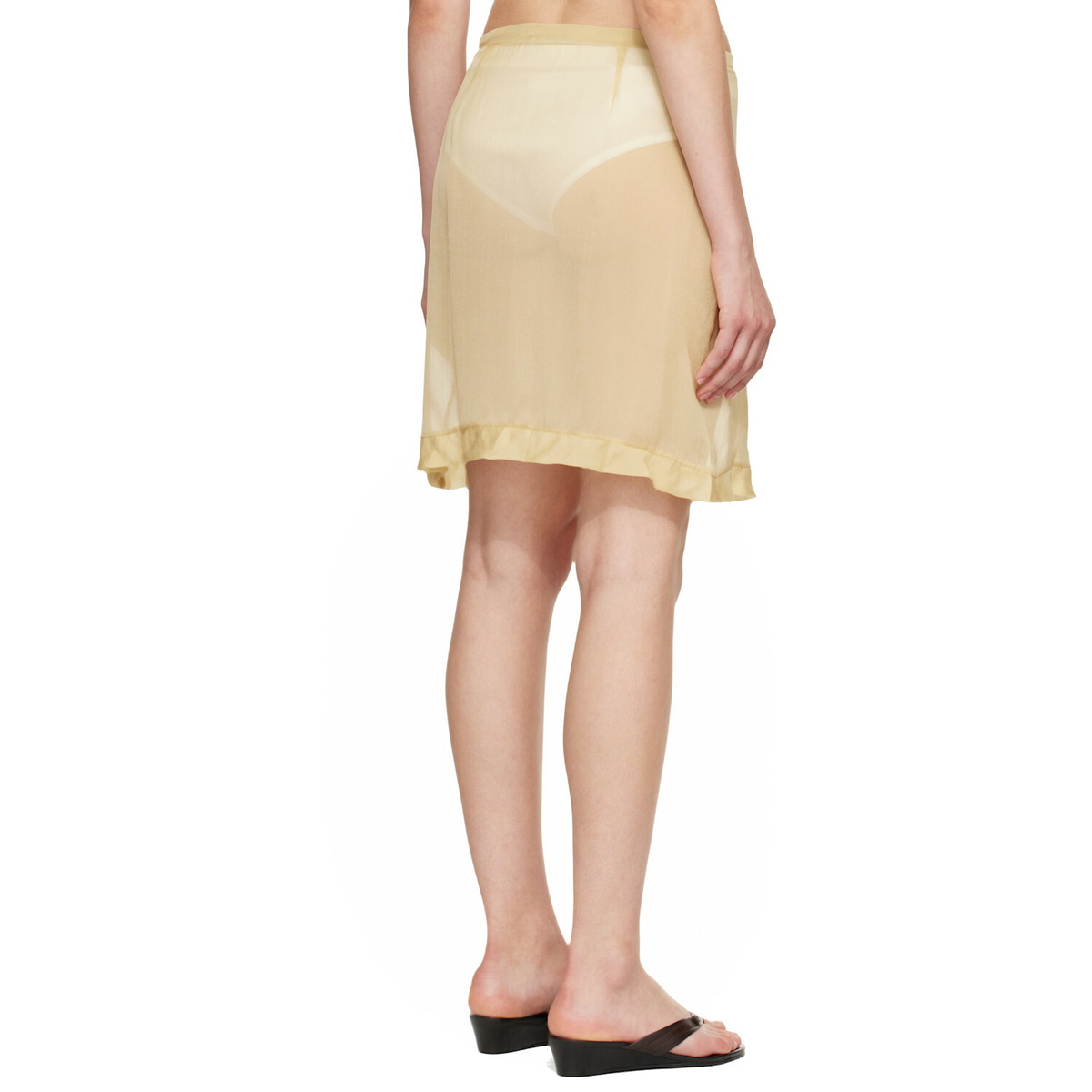 Paloma Wool Beige Enos Miniskirt