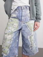 Acne Studios - Judda Rose Printed Cotton Shorts - Blue