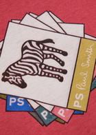 PS Paul Smith Zebra Printed Cotton T-shirt Pink