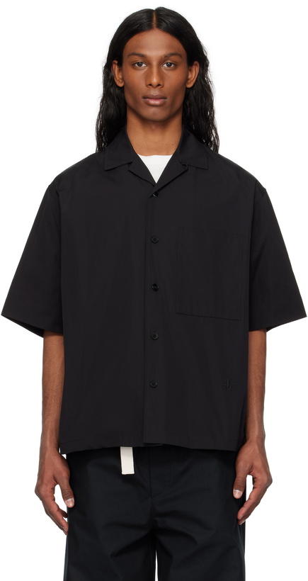 Photo: Jil Sander Black Cotton Poplin Shirt