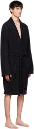 mastermind WORLD Black Jacquard Robe