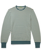 SID MASHBURN - Striped Cotton Sweater - Blue