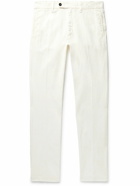 Massimo Alba - Winch2 Straight-Leg Cotton and Linen-Blend Trousers - White