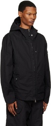 Stone Island Shadow Project Black Garment-Dyed Jacket