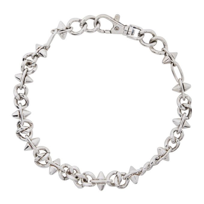 Martine Ali SSENSE Exclusive Silver Homerun Choker Martine Ali