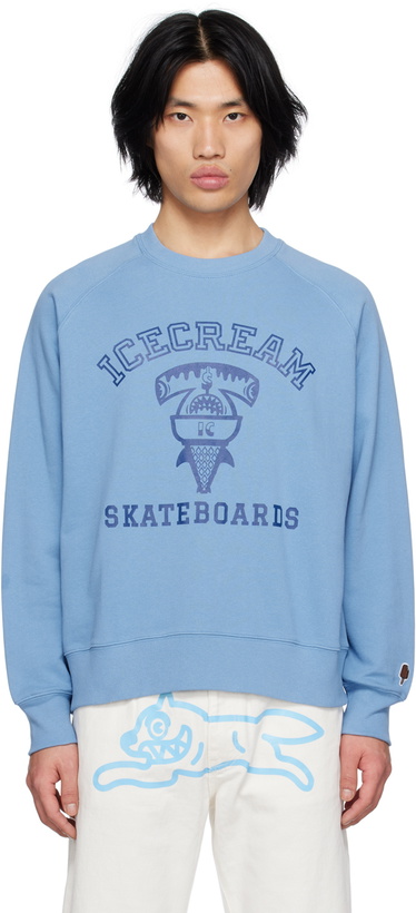 Photo: ICECREAM Blue IC Sharks Sweatshirt