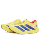 Adidas Running Adidas Adizero Adios Pro 4 in Pure Sulfur/Lucid Blue/Lucid Red