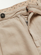 Massimo Alba - Straight-Leg Pleated Cotton and Wool-Blend Gabardine Trousers - Neutrals