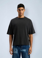 Palm Angels Curved Logo Loose Collar T-Shirt
