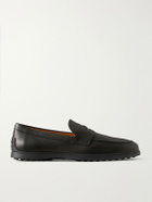 Tod's - Full-Grain Leather Penny Loafers - Black