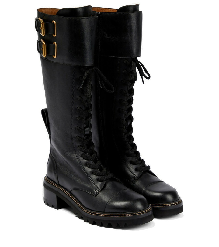Photo: See By Chloe - Mallory leather combat boots