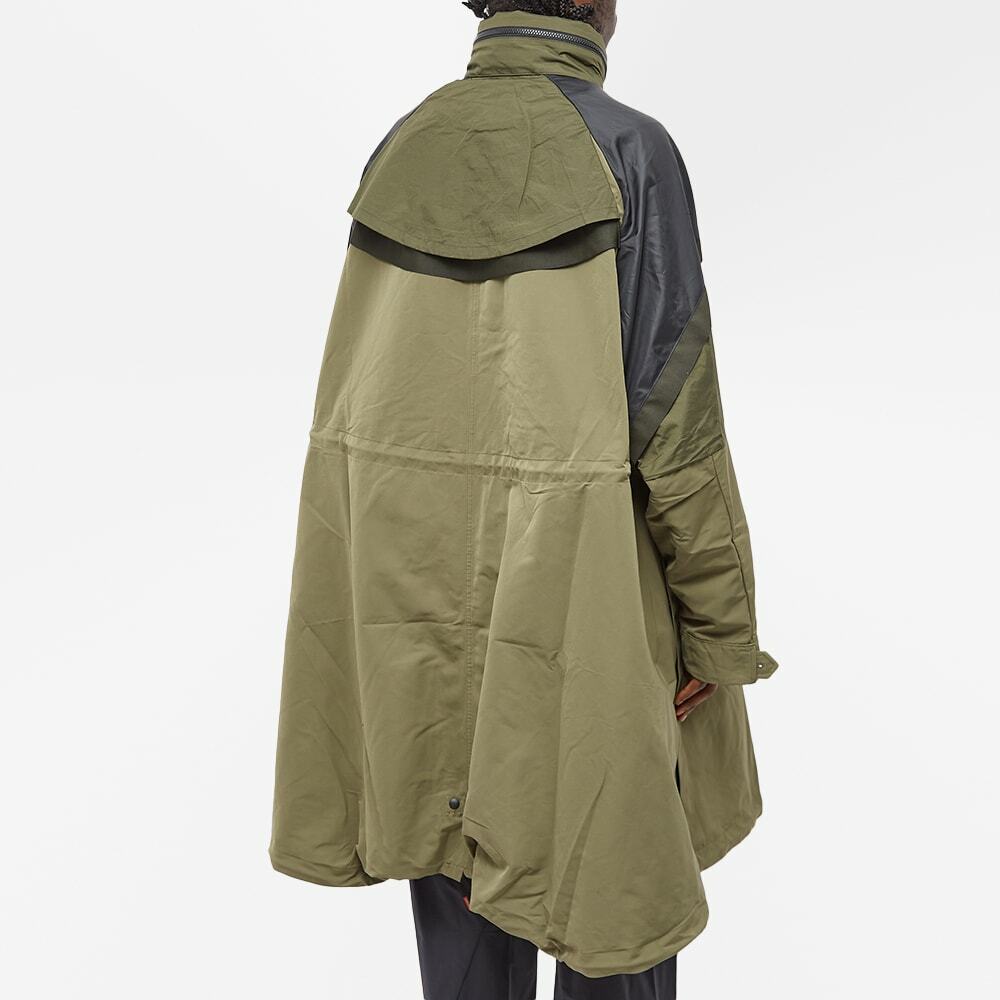 Nike Men's Sacai Trench Coat Jacket in Medium Olive