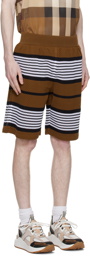 Burberry Brown Striped Shorts