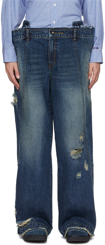 Photo: ADER error Blue Layered Jeans