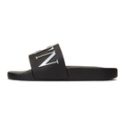 Valentino Black VLTN Pool Slides