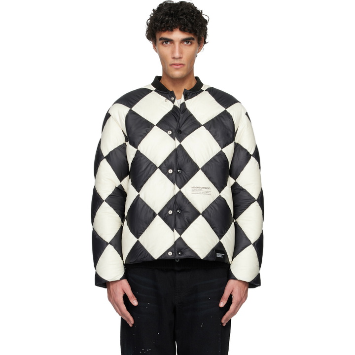 Photo: Neighborhood Black & White Checker Down Jacket