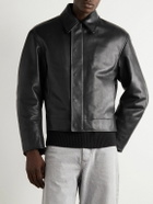 Bottega Veneta - Textured-Leather Blouson Jacket - Black