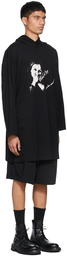 Yohji Yamamoto Black Ultima Tight Oversized Hoodie