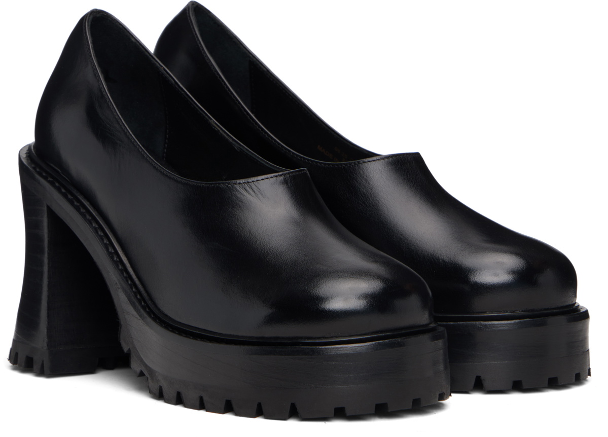 Nicole Saldaña Black Hannah Platform Heels