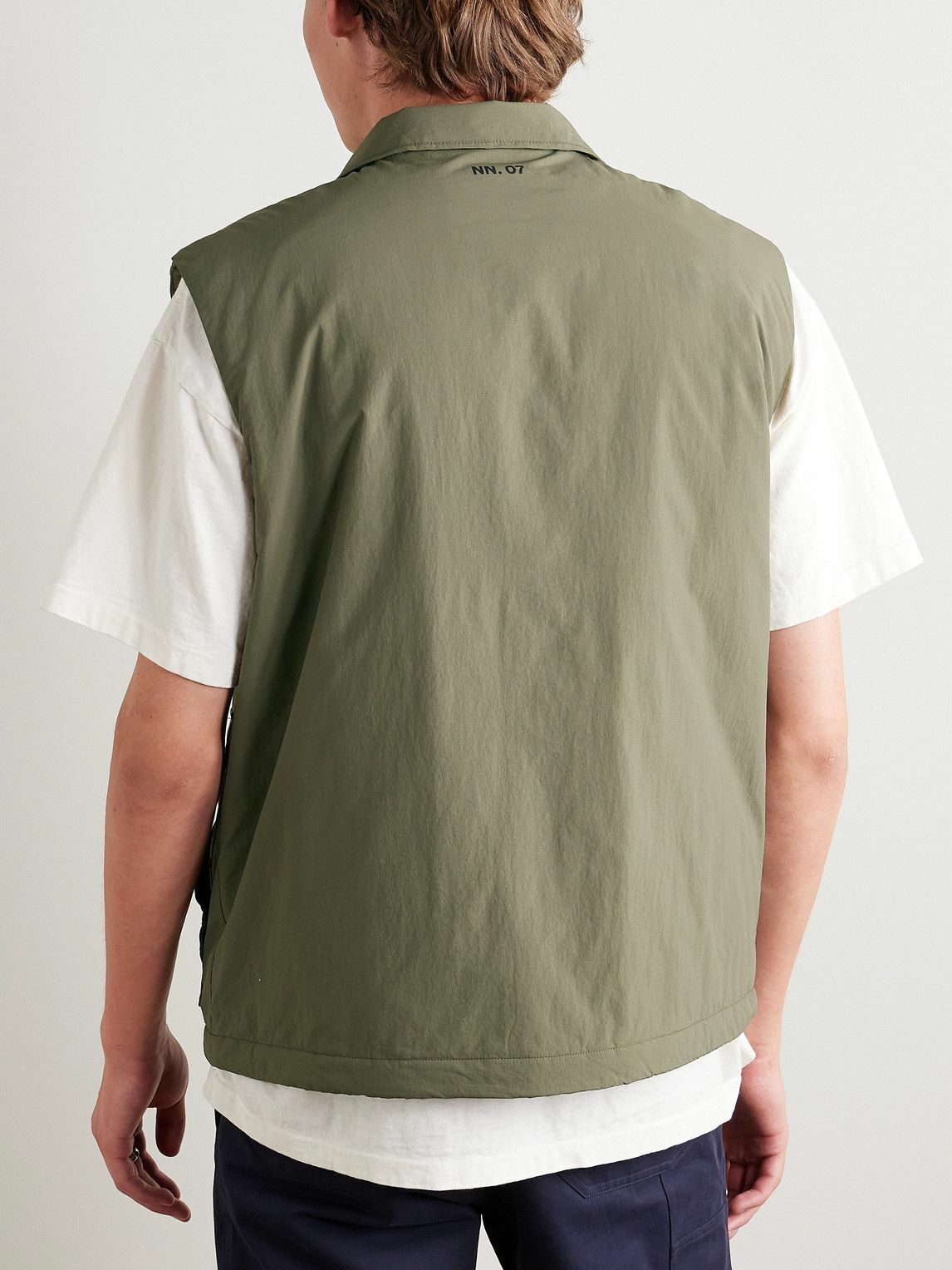 NN07 - Perry 8280 Recycled-Shell Gilet - Green