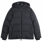 Burberry Men's Check Hood Puffer Jacket in Black/Charcoal