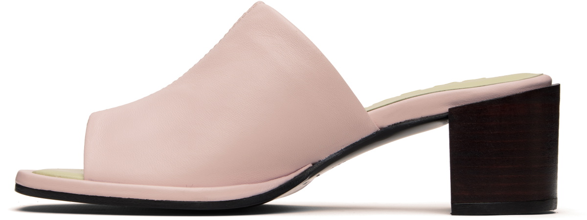 BY FAR Pink Francisco Heeled Sandals