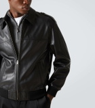 Frame Leather bomber jacket