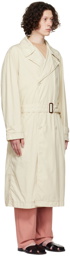 Lemaire Beige Cotton Trench Coat