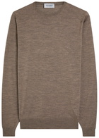 John Smedley Lundy Fine-knit Merino Wool Jumper Brown