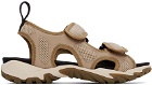 MCQ Beige Faux-Leather & Mesh Sandals
