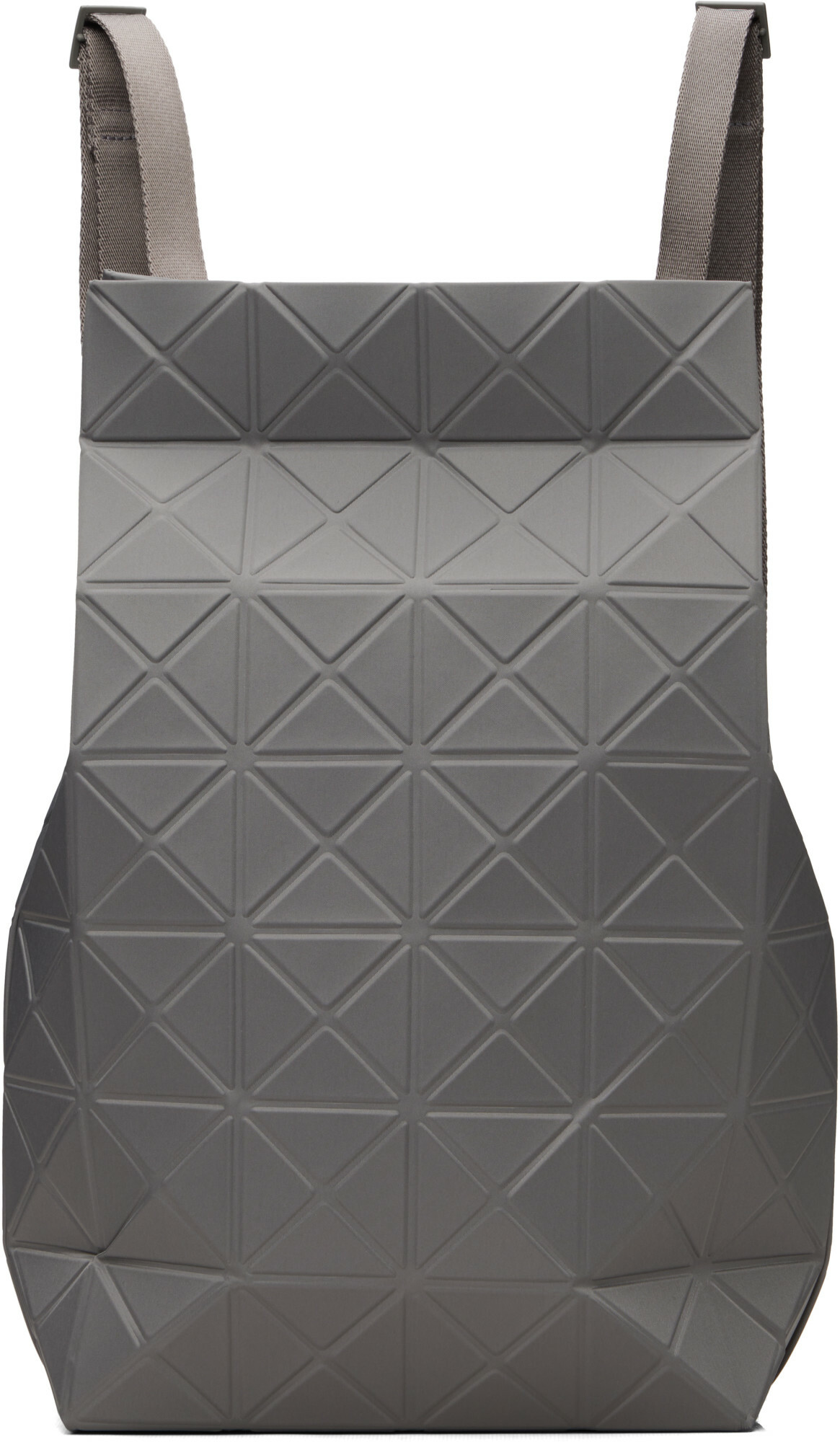 BAO BAO ISSEY MIYAKE Gray Track Backpack