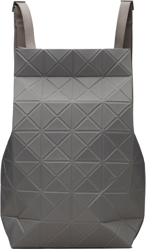 Photo: BAO BAO ISSEY MIYAKE Gray Track Backpack