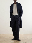 Boglioli - Double-Breasted Virgin Wool and Cashmere-Blend Twill Coat - Blue