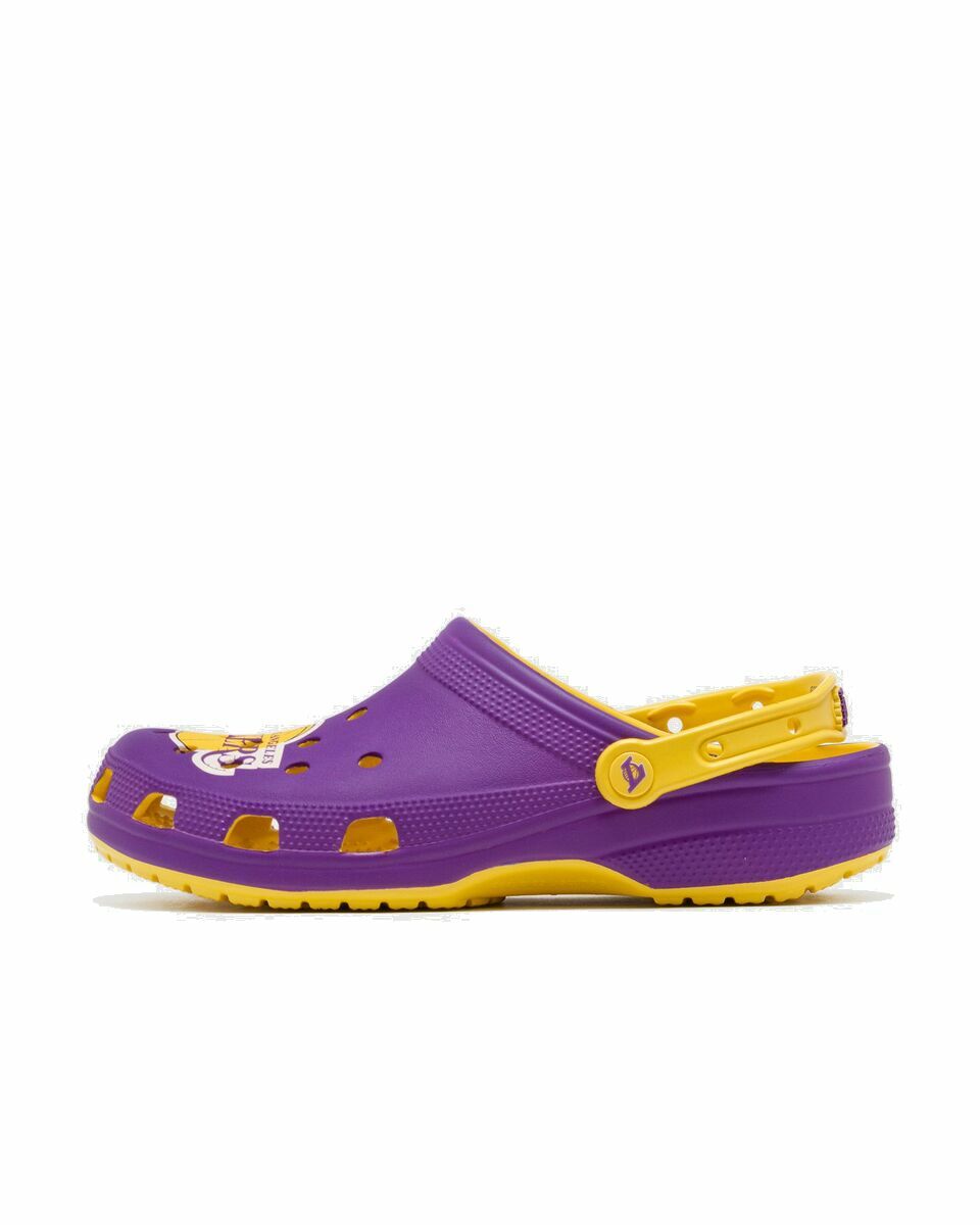 Photo: Crocs X Nba Los Angeles Lakers Classic Clog Purple/Yellow - Mens - Sandals & Slides