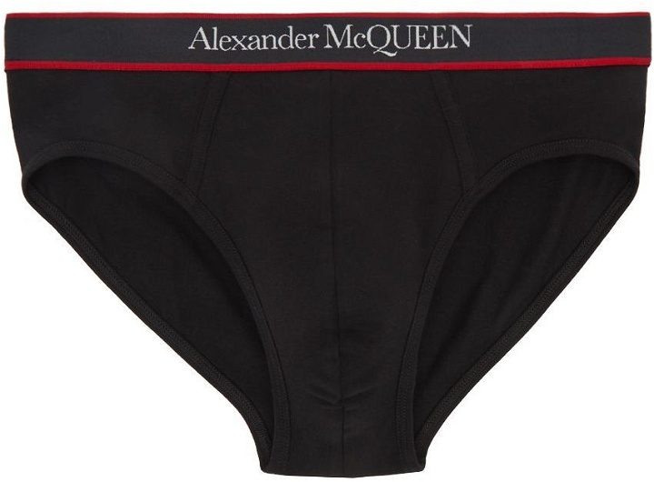 Photo: Alexander McQueen Black Cotton Briefs