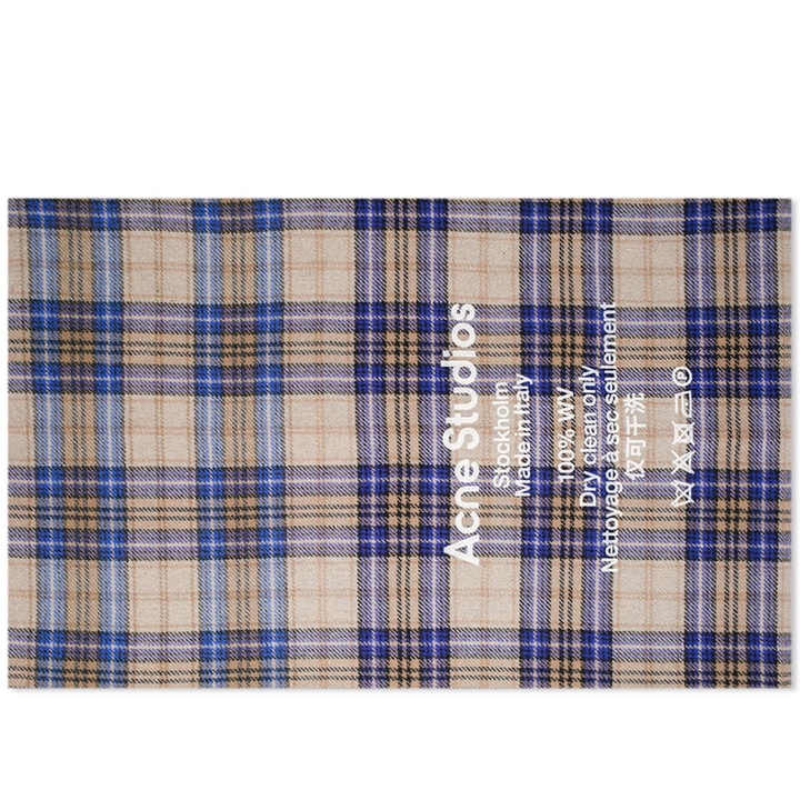 Photo: Acne Studios Cassiar Tartan Scarf