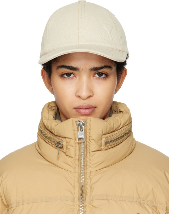 Photo: AMI Paris Off-White Embossed Ami de Coeur Cap