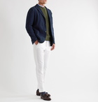 Boglioli - Navy Cotton-Blend Jersey Blazer - Blue